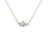 Aya Fine Jewelry Women's White / Yellow / Rose Gold Ten Kt The Elysian Multi Cut Pendant Necklace In Gold