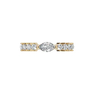 Aya Fine Jewelry Women's Yellow Eighteen Kt Eternal Oval Rose Diamond Ring