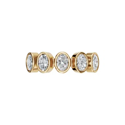 Aya Fine Jewelry Women's Yellow Eighteen Kt Golden Oval Frame Band