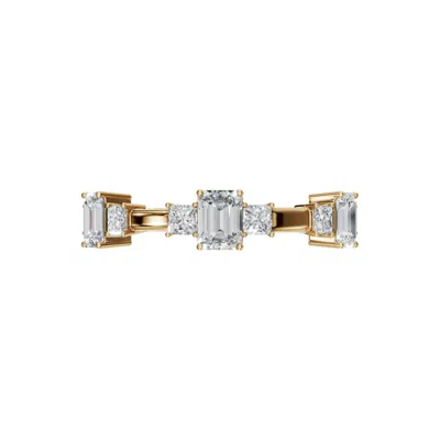 Aya Fine Jewelry Women's Yellow Fourteen Kt Gold Five Diamond Ring