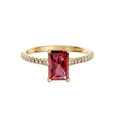 Aya Fine Jewelry Women's Yellow Ruby Engagement Ring