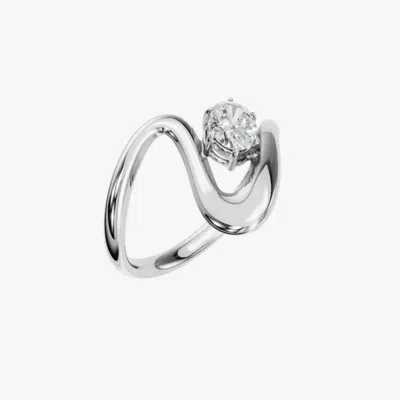Aya Fine Jewelry Women's Yellow / White / Rose Gold Eighteen Carat White Gold Solitaire Engagement Ring
