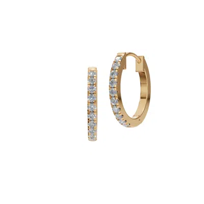 Aya Fine Jewelry Women's Yellow / White / Rose Gold Eighteen Kt Everyday Hoops Earings