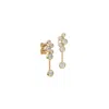 Aya Fine Jewelry Women's Yellow / White / Rose Gold Fourteen Kt Bezel Set Drop Diamond Earrings