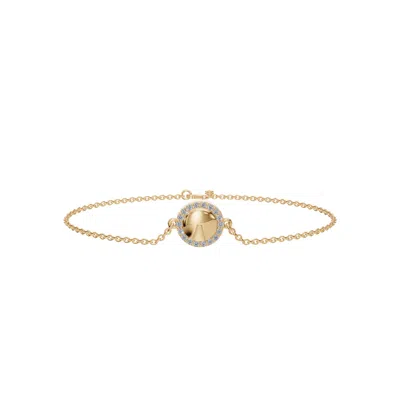 Aya Fine Jewelry Women's Yellow / White / Rose Gold Fourteen Kt  Dainty Diamond Bracelet