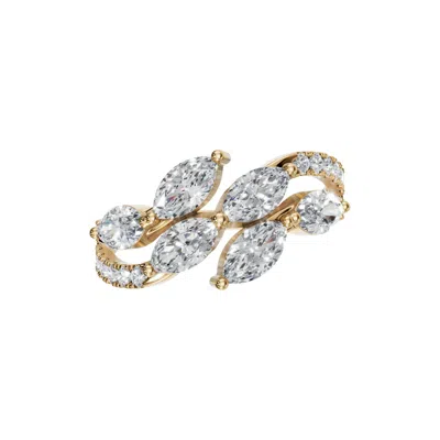 Aya Fine Jewelry Women's Yellow / White / Rose Gold Fourteen Kt Divine Marquise Diamond Ring