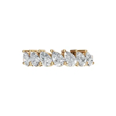 Aya Fine Jewelry Women's Yellow / White / Rose Gold Fourteen Kt Majestic Pear Diamond Ring