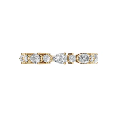 Aya Fine Jewelry Yellow / White / Rose Gold 0.62 Ct Diamond Ring Round Pear 18k Gold