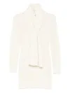 Aya Muse Amar Scarf Mini Dress In Neutral