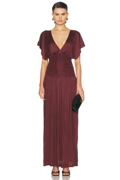 Aya Muse Anara Dress In Burgundy