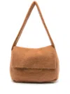 Aya Muse Textured Shoulder Bag In Brown