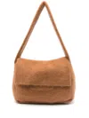 Aya Muse Textured Shoulder Bag In Brown