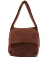 Aya Muse Textured Shoulder Bag In Brown