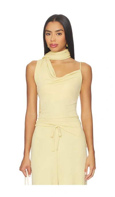 AYA MUSE ASYMMETRICAL SCARF TANK TOP