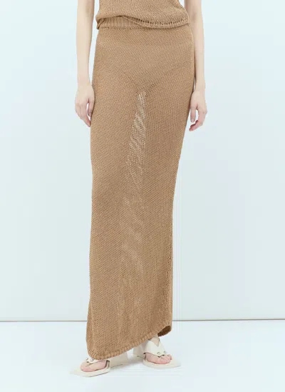 Aya Muse Atele Midi Skirt In Brown