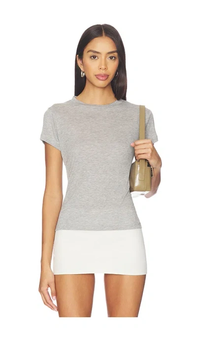 Aya Muse Baby Tee In Gray