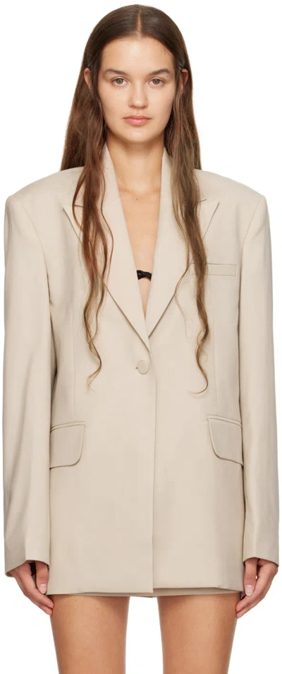 Aya Muse Beige Lacun Blazer