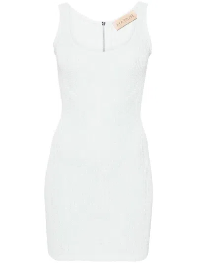 Aya Muse Belu Knitted Minidress In Blue