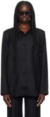 Aya Muse Black Leda Jacket In Black