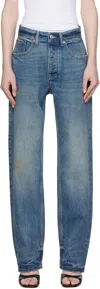 Aya Muse Straight-leg Style Jeans In Beige Wash