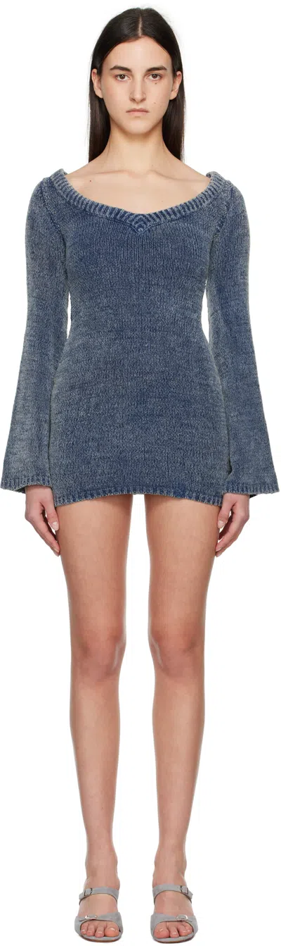Aya Muse Blue Orion Minidress In Denim