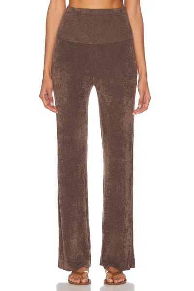 Aya Muse Knitte Trousers In Brown