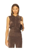 Aya Muse Knitted Top - Women's - Viscose/nylon In Chocolate