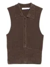 Aya Muse Knitted Top - Women's - Viscose/nylon In Brown