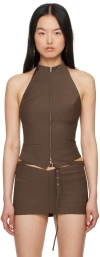 Aya Muse Brown Asai Tank Top In Brown