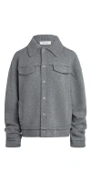 Aya Muse Button Up Knit Jacket Stone
