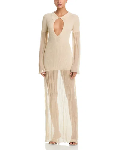 Aya Muse Calla Dress In Neutral