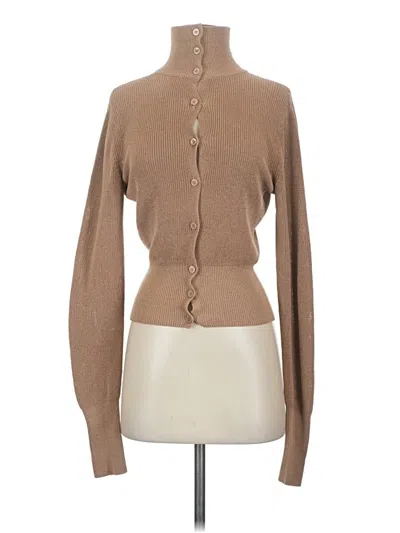 Pre-owned Aya Muse Cardigan Sweater In Tan