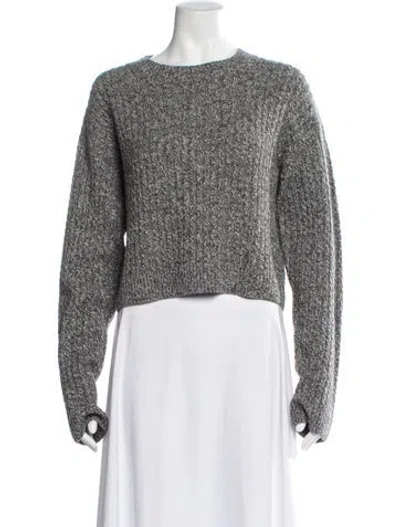 Pre-owned Aya Muse Cashmere Bateau Neckline Sweater In Gray