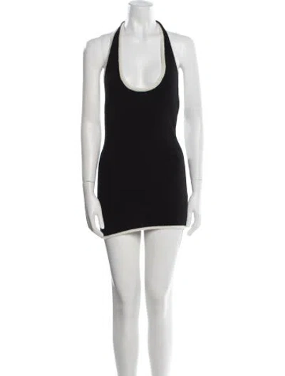Pre-owned Aya Muse Cashmere Mini Dress W/ Tags In Black