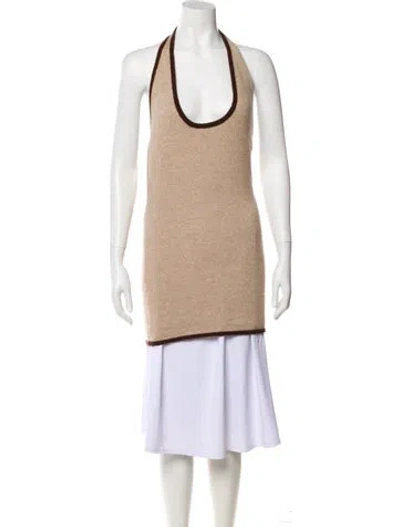 Pre-owned Aya Muse Cashmere Mini Dress W/ Tags In Neutral