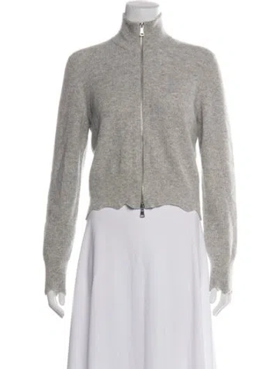 Pre-owned Aya Muse Cashmere Mock Neck Sweater In Grey