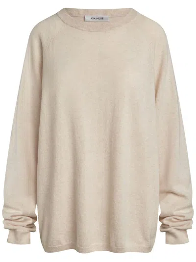 Aya Muse Cashmere Sweater In Neutrals