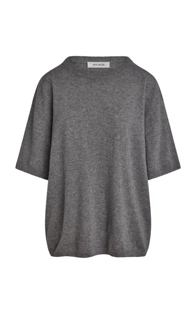 Aya Muse Cashmere T-shirt In Grey