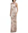 Aya Muse Celes Dress In Plum White In Multi