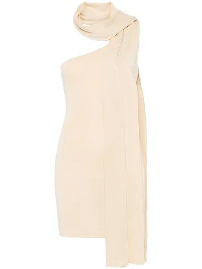 Aya Muse Chiara Mini Dress In Neutrals