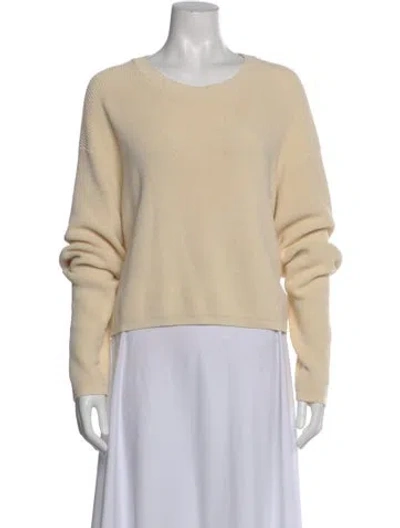 Pre-owned Aya Muse Crew Neck Long Sleeve Sweatshirt In Neutral