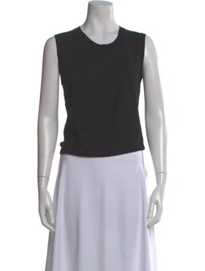 Pre-owned Aya Muse Crew Neck Sleeveless Top In Gray