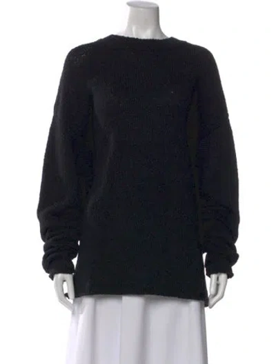 Pre-owned Aya Muse Crew Neck Sweater In Black