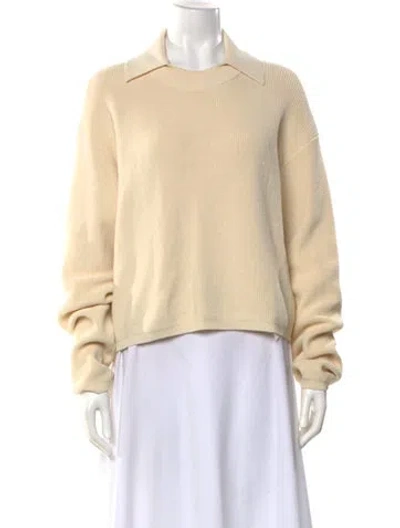 Pre-owned Aya Muse Crew Neck Sweater In Neutral