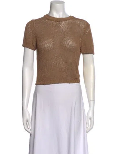 Pre-owned Aya Muse Crew Neck Sweater In Neutral