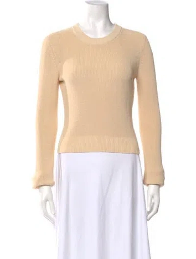 Pre-owned Aya Muse Crew Neck Sweater In Neutral