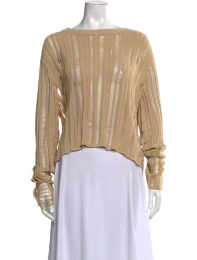 Pre-owned Aya Muse Crew Neck Sweater In Neutrals