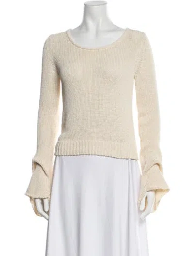 Pre-owned Aya Muse Crew Neck Sweater In Neutrals