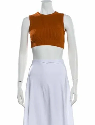 Pre-owned Aya Muse Crew Neck Sweater W/ Tags In Brown