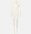 Aya Muse Cursa Cashmere Sweater Dress And Socks In Neutrals